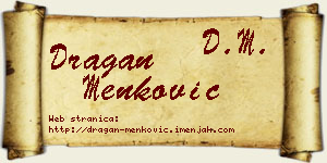 Dragan Menković vizit kartica